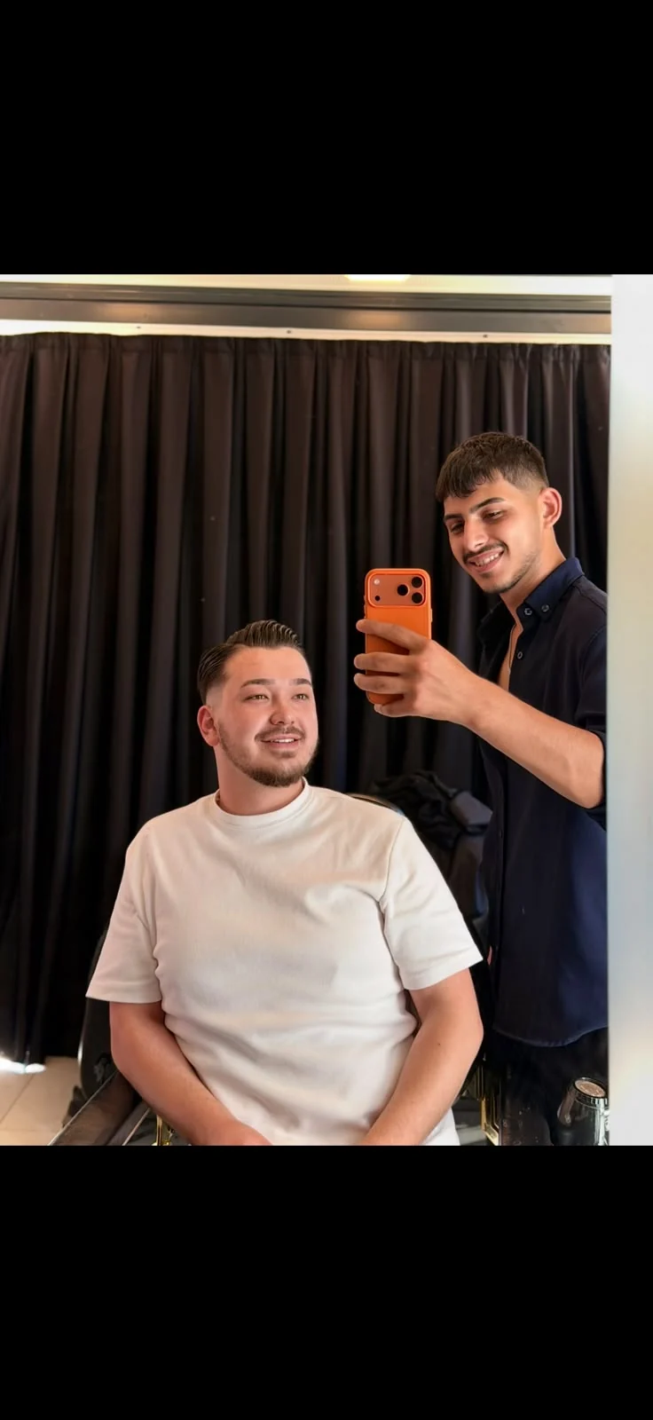 Net geçişli erkek saç kesimi